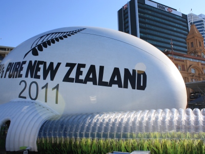Giant Rugby Ball in Auckland