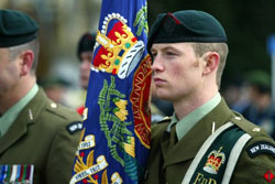 LT O'Donnell on parade