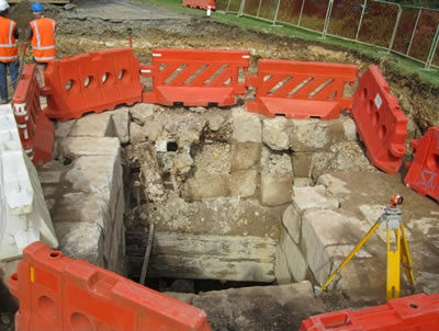 A photo of the excavated hole.