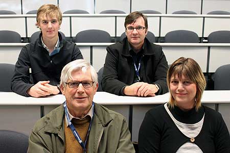 Conference paper authors Jolin Morel, Associate Professor George Wickham, Associate Professor Patrick Morel and Jenny Wickham.