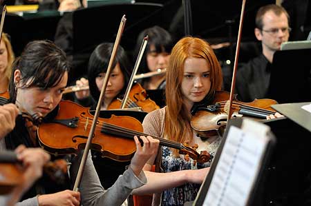 The New Zealand School of Music orchestra