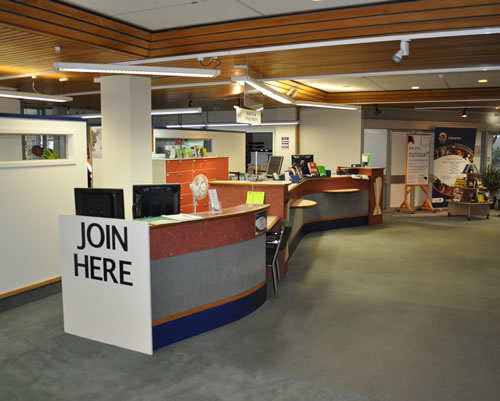 New front counter in the Napier Library 2nd June 2011.