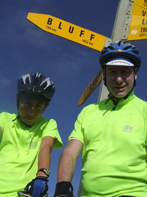 One Man on a bike for a cause - Cape Reinga to Bluff