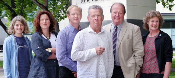 Members of Otago's award-winning Centre for Chemical and Physical Oceanography: Dr Evelyn Armstrong, Dr Sylvia Sander, Associate Russell Frew, Professor Philip Boyd, Professor Keith Hunter, Dr Kim Currie.