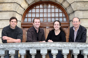 Early-Career Award winners  Dr Michael Knapp, Dr Andrew Clarkson, Dr Sian Halcrow and Dr Haxby Abbott.