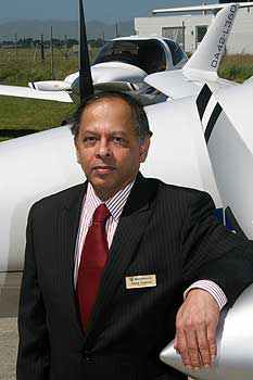 Ashok Poduval, chief executive of Massey  University School of Aviation