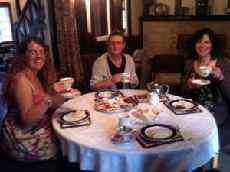  Kathy Oates, Shirley Salisbury and Katrina Boon enjoy High Tea at Tupare.