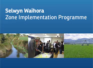 Selwyn-Waihora Zone Implementation Programme cover