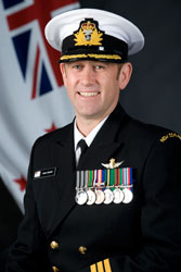 Official portrait of Commander Sean Stewart.